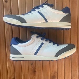 Ecco Men’s Shoes Sneakers Size 10.5 (44) white blue and grey lightly used